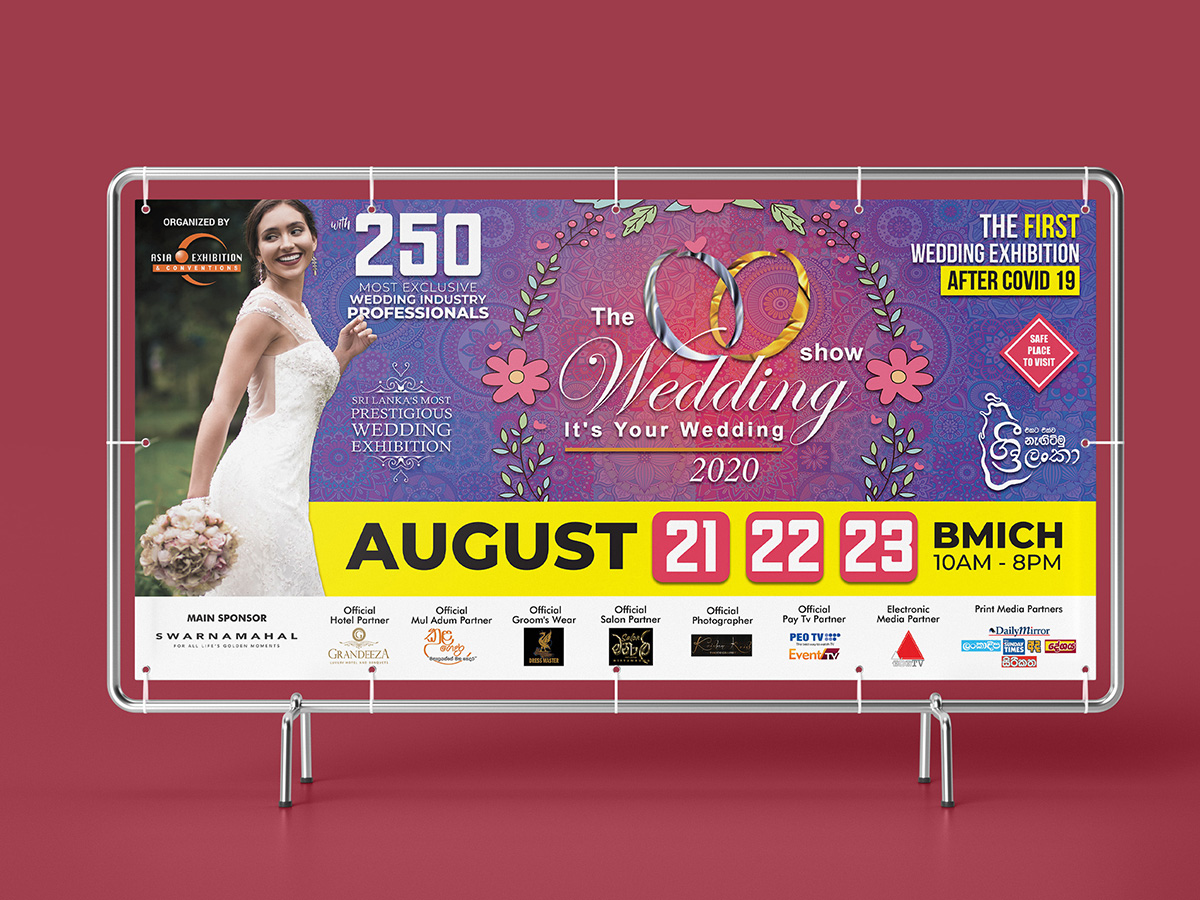 Asia Exhibitions & Conventions "The Wedding Show" billboard design outdoor advertising