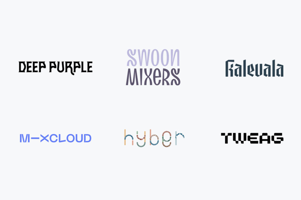 Unusual Font Logo Design Trend